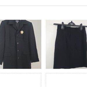 Black Suit - long jacket and skirt